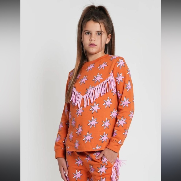 Stella McCartney Other - Stella McCartney Orange and Pink Star Sweatshirt